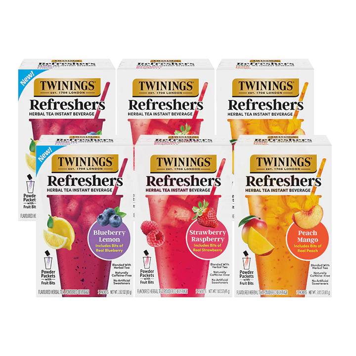 Refreshers Variety 6pk Bundle – Strawberry Raspberry, Peach Mango & Blueberry Lemon